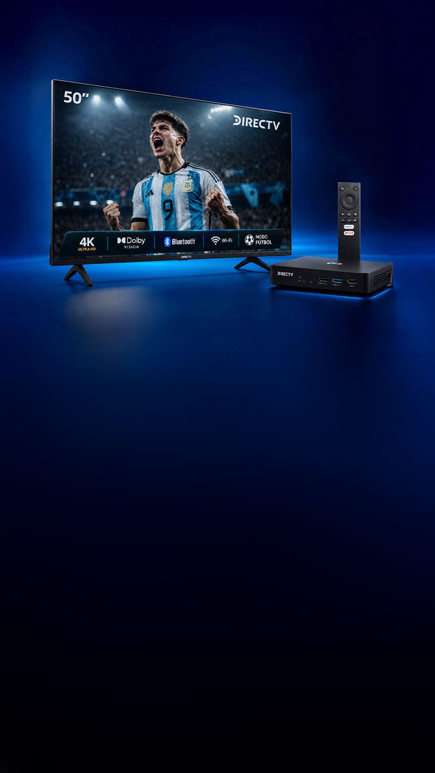 Smart TV y Decodificador DIRECTV